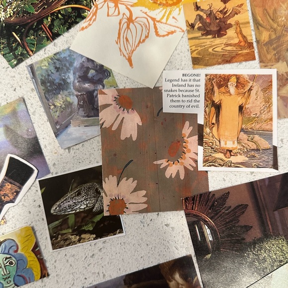 Junk Journal Kit - green&yellow eclectic oddities aesthetic - Picture 7 of 12